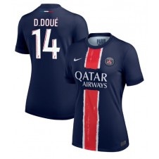 Paris Saint-Germain Desire Doue #14 Hemmatröja Dam 2024-25 Korta ärmar